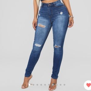 size 0 high waist Fashion Nova Jeans